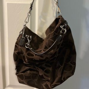 Brown coach purse